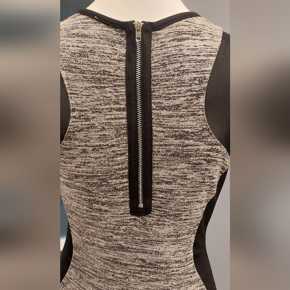 Free People Black and Gray Knit Mini Dress - Picture 5 of 6